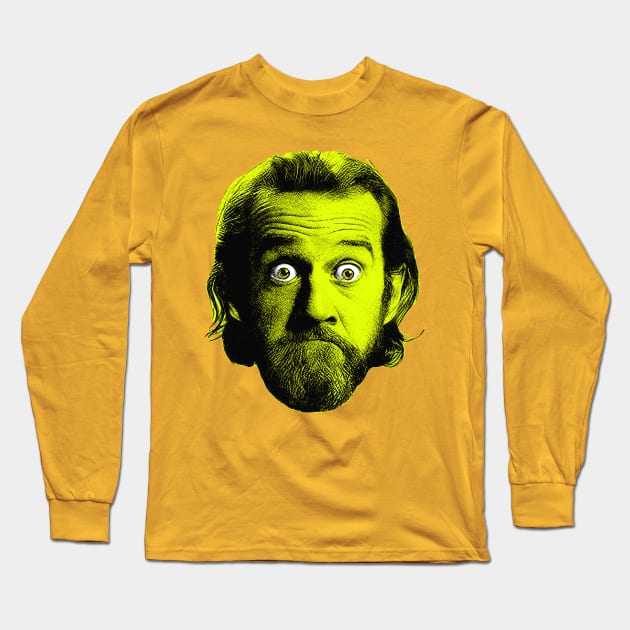 George Carlin /// Punksthetic Fan Artwork Long Sleeve T-Shirt by DankFutura